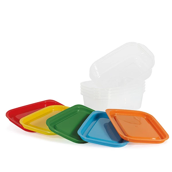 Contenitori alimenti &ndash; 185 x 125 x 561 mm &ndash; 600 ml - PP - Perfetto &ndash; conf. 5 pezzi