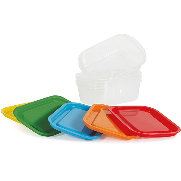 Contenitori alimenti &ndash; 203 x 137 x 64 mm &ndash; 850 ml - PP - Perfetto &ndash; conf. 5 pezzi