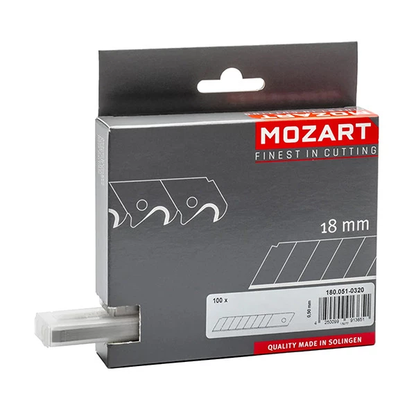 Lama a spezzare - 18 mm - rivestimento titanio - Mozart - conf. 10 pezzi