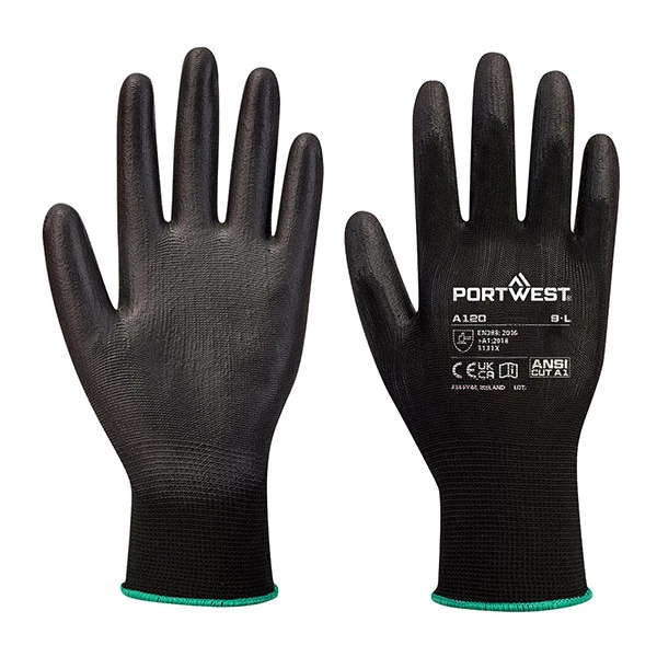 Guanti A120 touch - palmo in PU - XL - nero - Portwest