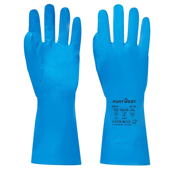 Guanti per alimenti - nitrile - M - azzurro - Portwest