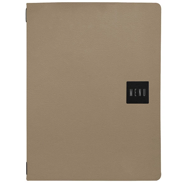 Porta men&ugrave; Talk - 3 inserti doppi inclusi - A4 - 24,3 x 31,6 cm - beige - Stilcasa