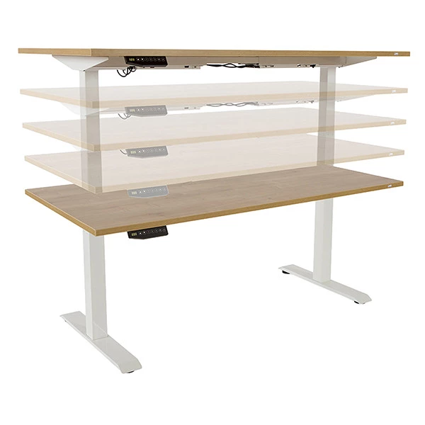 Scrivanie motorizzate - 160 x 80 x 116 cm - quercia - Rocada