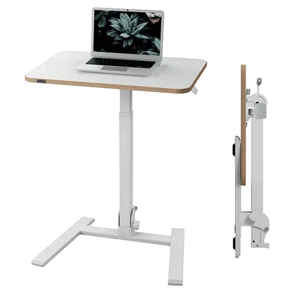 Scrivania Compatta Pneumatica Sit-Stand - mobile - pieghevole - 65 x 46 x 74-109 cm - bianco - Leitz