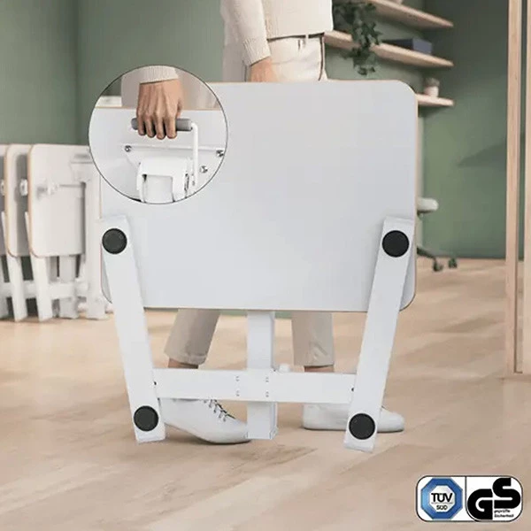 Scrivania Compatta Pneumatica Sit-Stand - mobile - pieghevole - 65 x 46 x 74-109 cm - bianco - Leitz