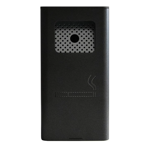 Posacenere murale - acciaio - 17,5 x 10,5 x 34 cm - 2 L - nero - Stilcasa