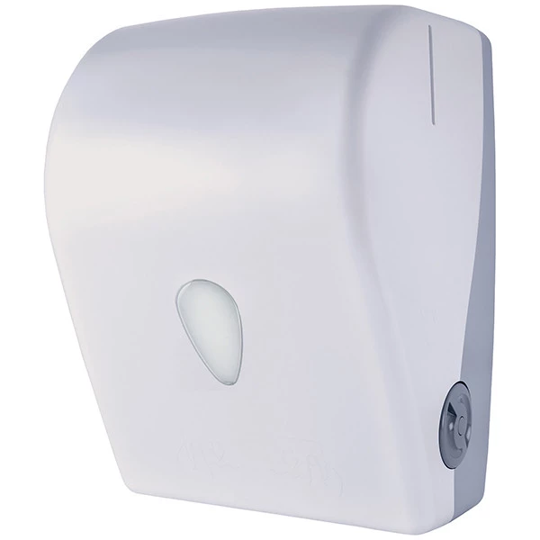 Dispenser asciugamani in rotolo Stileco - autocut - 24 x 24 x 32,5 cm - ABS - bianco - Medial International