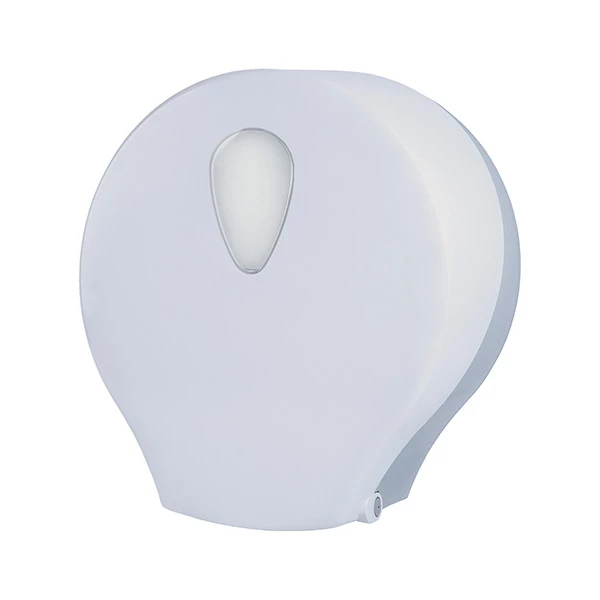 Dispenser carta igienica Stileco - rotolo mini jumbo - 12,5 x 25,3 x 27,2 cm - ABS - bianco - Medial International