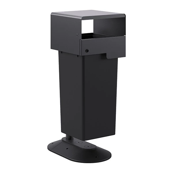 Portarifiuti MODULA - da terra - coperto - con contenitore - 62,5 x 41,5 x 107,5 cm - 73 L - antracite - Stilcasa