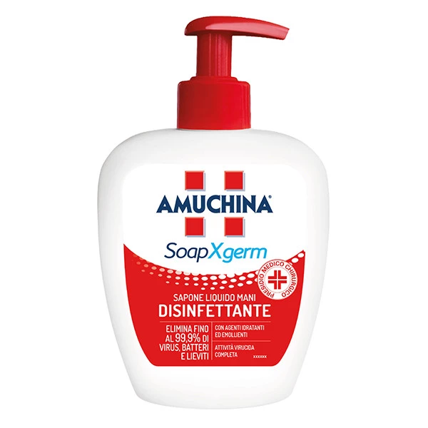 Sapone liquido disinfettante mani SoapXgerm - 250 ml - Amuchina