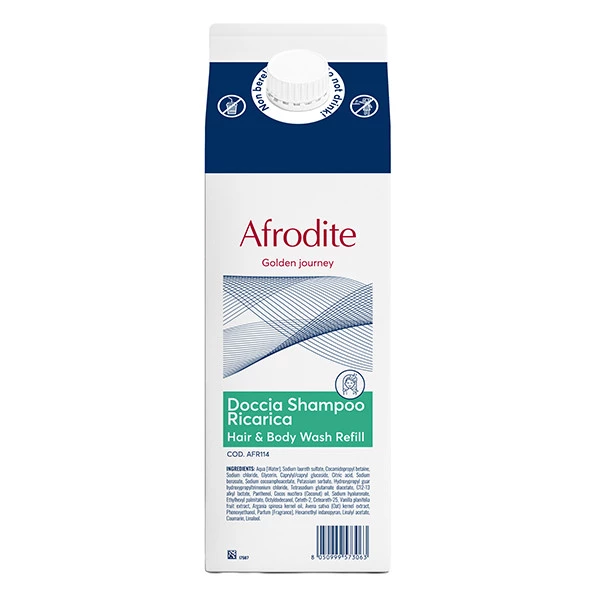 Ricarica doccia shampoo 2 in 1 - carton box 1 L - afrodite - Beauty Escape