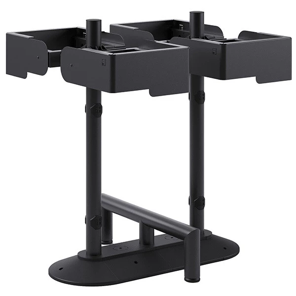 Portarifiuti MODULA - da terra - con reggisacco - quadruplo - 85 x 78 x 97,5 cm - 90+90+90+90 L - antracite - Stilcasa