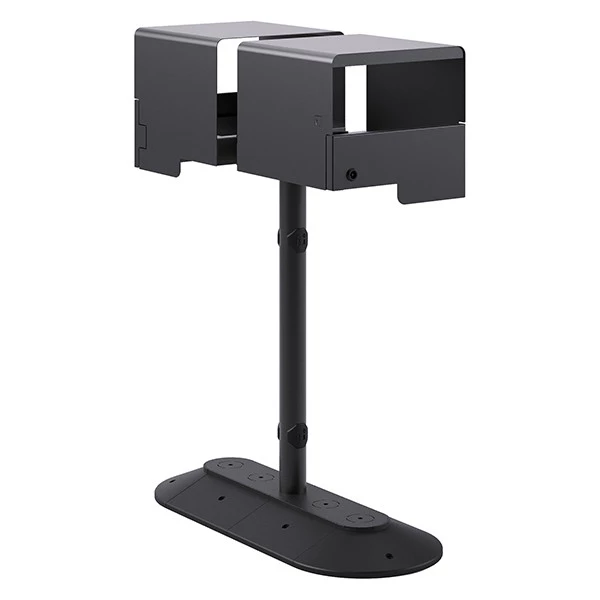 Portarifiuti MODULA - da terra - coperto - con reggisacco - doppio - 35 x 85 x 107,5 cm - 90+90 L - antracite - Stilcasa