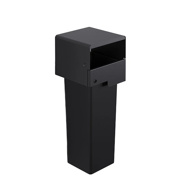 Portarifiuti MODULA - murale - coperto - con contenitore - 35 x 35 x 91 cm - 53 L - antracite - Stilcasa