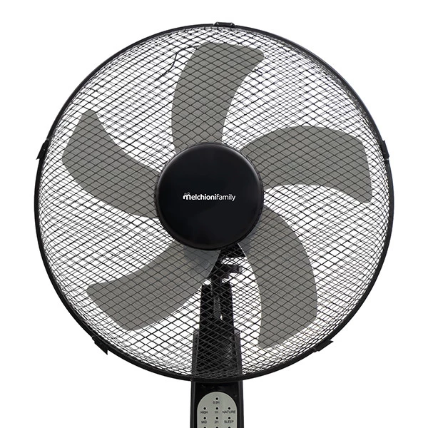 Ventilatore da terra MF1681BR - con piantana, telecomando e pannello di controllo - 30 W - diametro 40 cm - 43 x 40 x 125 cm - Melch ioni family
