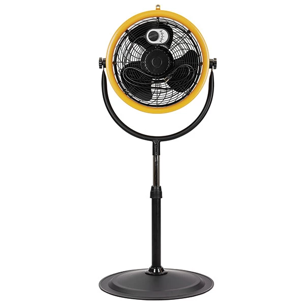Ventilatore INDUSTRIALI CAT HVD-14AC - da terra, parete e soffitto - 120 W - diametro 35 cm - 51 x 51 x 130 cm - giallo/nero - CFG
