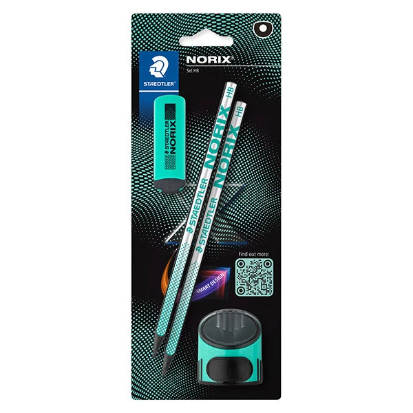 Set Norix® - matite temperamatite gomma - turchese - Staedtler