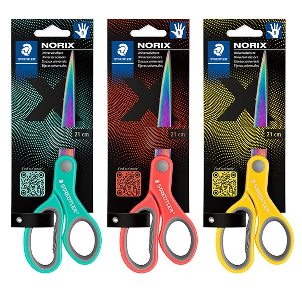 Forbice Norix® - acciaio - 21 cm - colori assortiti - Staedtler