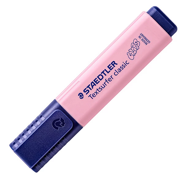 Evidenziatore Textsurfer&reg; Pastel - punta a scalpello - tratto 1,0-5,0mm - colori assortiti - Staedtler - expo 60 pezzi