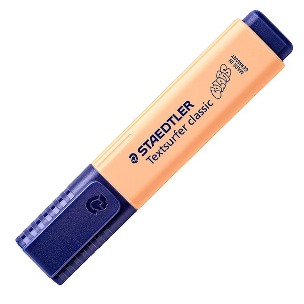 Evidenziatore Textsurfer&reg; Pastel - punta a scalpello - tratto 1,0-5,0mm - colori assortiti - Staedtler - expo 60 pezzi