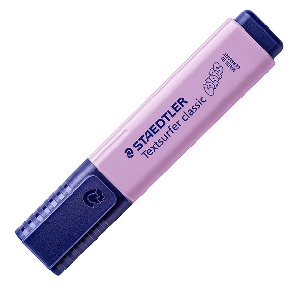 Evidenziatore Textsurfer&reg; Pastel - punta a scalpello - tratto 1,0-5,0mm - colori assortiti - Staedtler - expo 60 pezzi