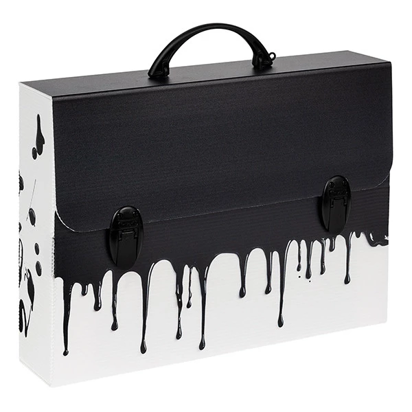 Valigetta polionda Grafitti - 27 x 37,5 cm - dorso 8 cm - fantasie assortite - Favorit