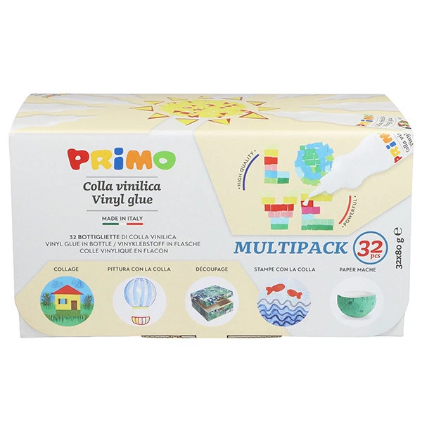 Colla vinilica - 80 g - Primo - box 32 pezzi