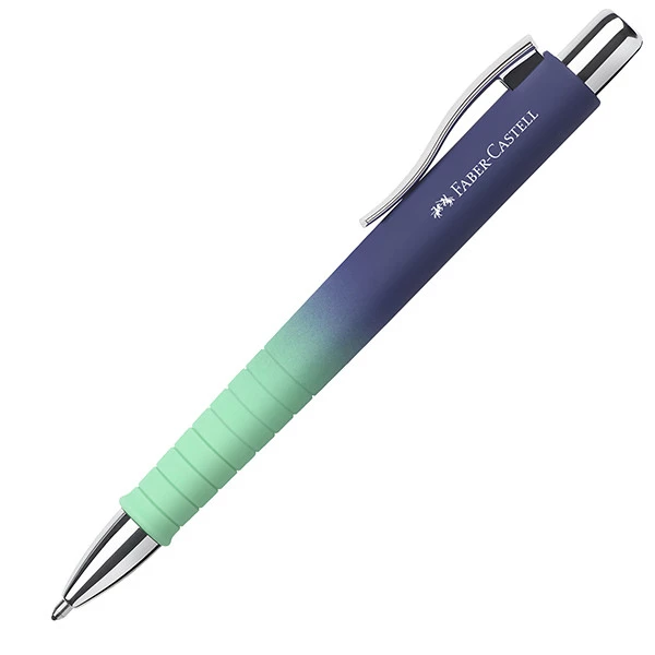 Poly Ball + Poly Pen Flow - fusto colori assortiti - Faber-Castell - expo da 28 pezzi