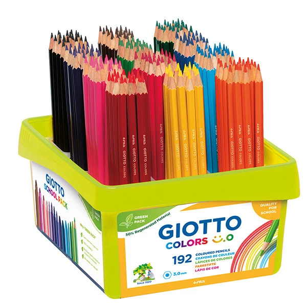 Matite colorate Colors Smile - colori assortiti - Giotto - pack da 192 pezzi