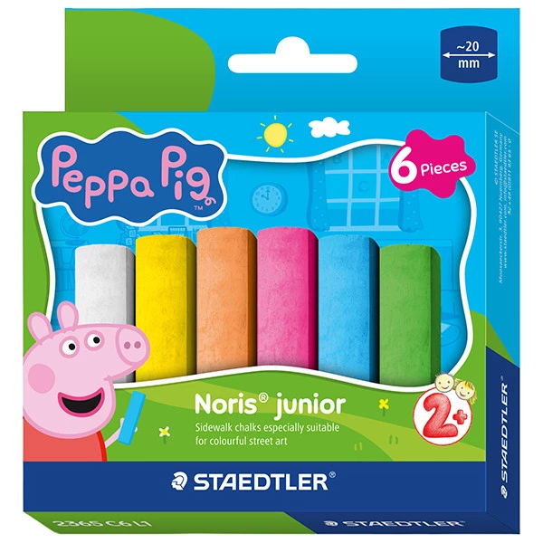 Gessetti jumbo - &Oslash; 20 mm - colori assortiti - Staedtler - astuccio 6 pezzi
