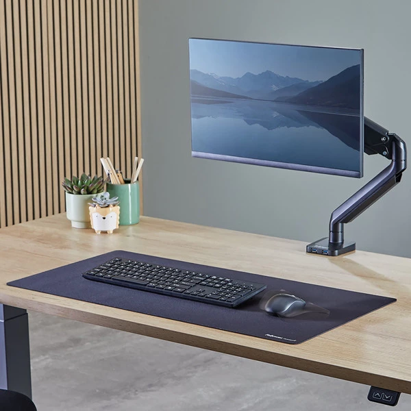 Sottomano da scrivania Breyta - 40 x 80 cm - nero - Fellowes