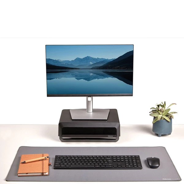 Sottomano da scrivania Breyta - 40 x 80 cm - grigio - Fellowes