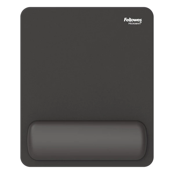 Mousepad Breyta - con poggiapolsi - con microban - nero - Fellowes