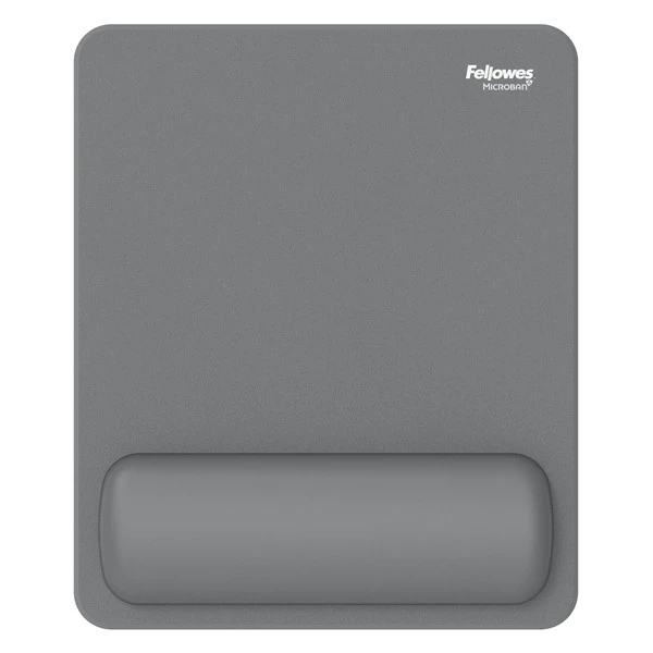 Mousepad Breyta - con poggiapolsi - con microban - grigio - Fellowes