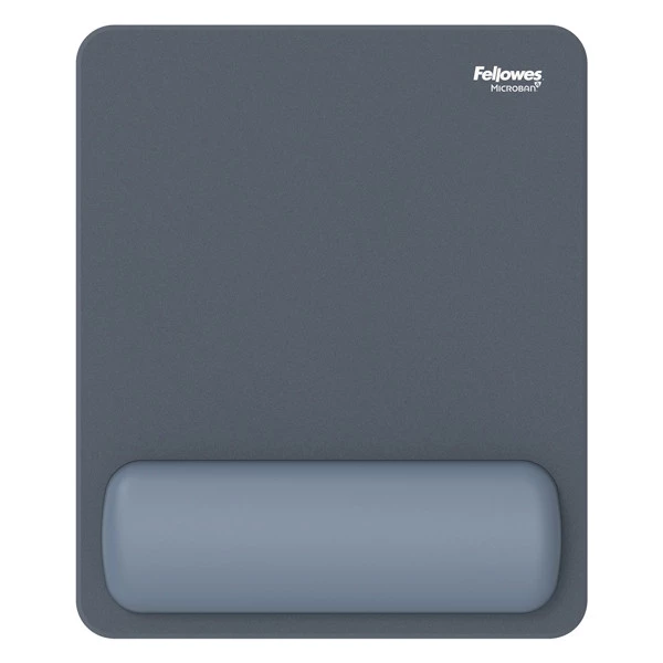 Mousepad Breyta - con poggiapolsi - con microban - blu marino - Fellowes