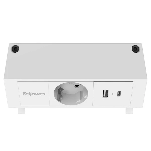 Power desk Type F - bianco - Fellowes