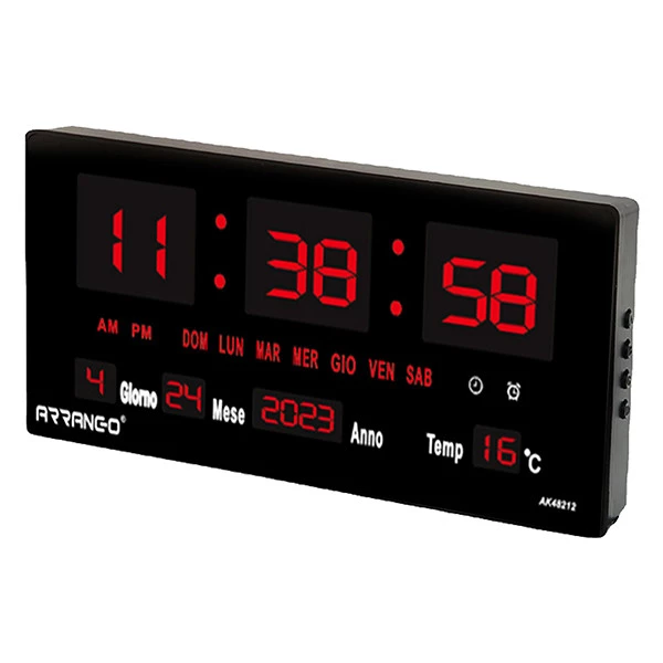 Orologio digitale - LED - 45,7 x 3,5 x 21,1 cm