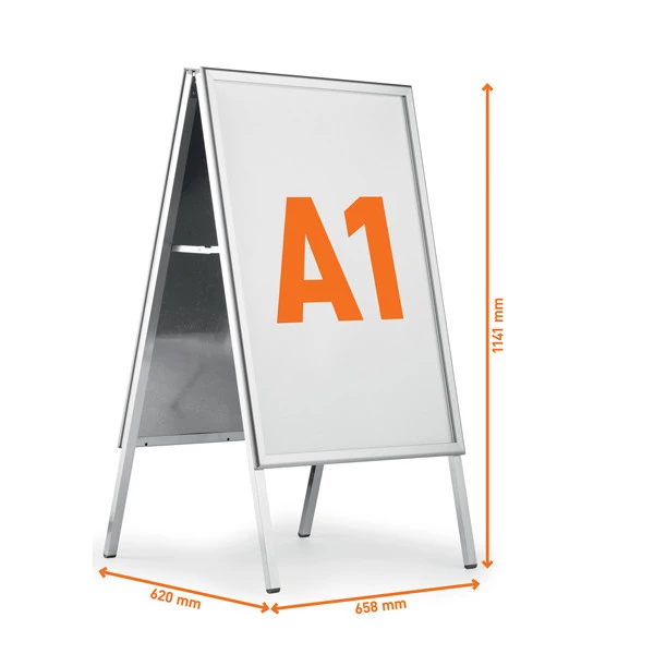 Cavalletto Fold Outdoor - bifacciale - A1 - Durable