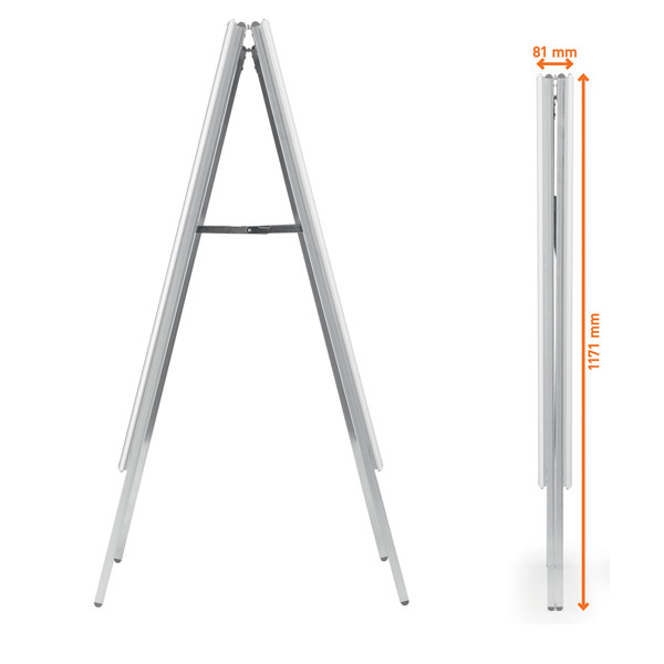 Cavalletto Fold Outdoor - bifacciale - A1 - Durable