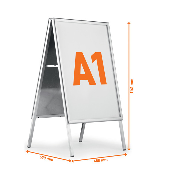 Cavalletto Fold Outdoor - bifacciale - A1 - Durable