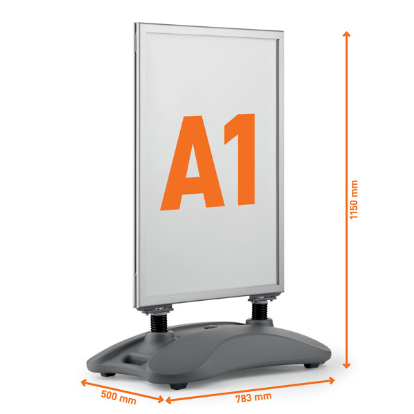 Cavalletto Heavy Base Outdoor - bifacciale - A1 - Durable