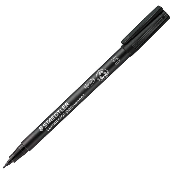 Pennarello Lumocolor Permanent 313 - punta 0,4 mm - nero - Staedtler