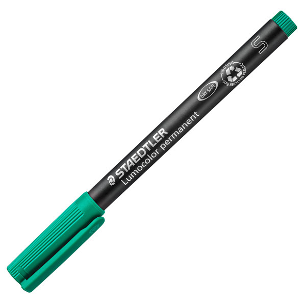 Pennarello Lumocolor Permanent 313 - punta 0,4 mm - verde - Staedtler