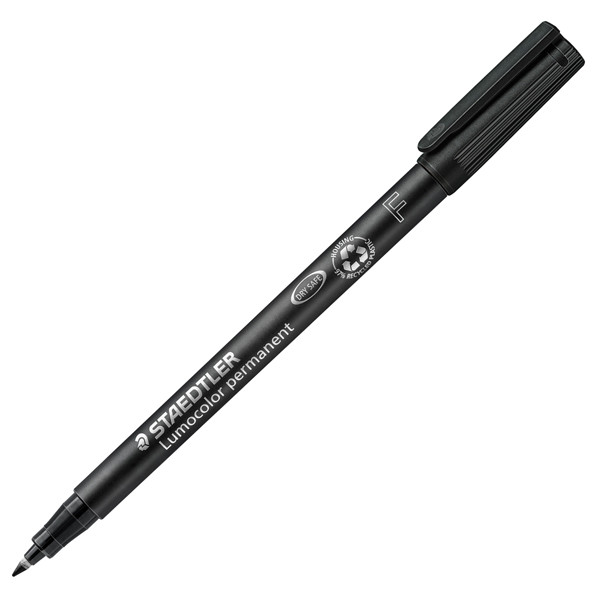 Pennarello Lumocolor Permanent 318 - punta 0,6 mm - nero - Staedtler