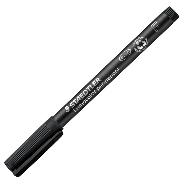 Pennarello Lumocolor Permanent 318 - punta 0,6 mm - nero - Staedtler