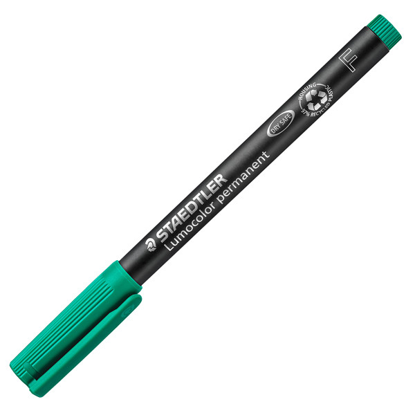 Pennarello Lumocolor Permanent 318 - punta 0,6 mm - verde - Staedtler