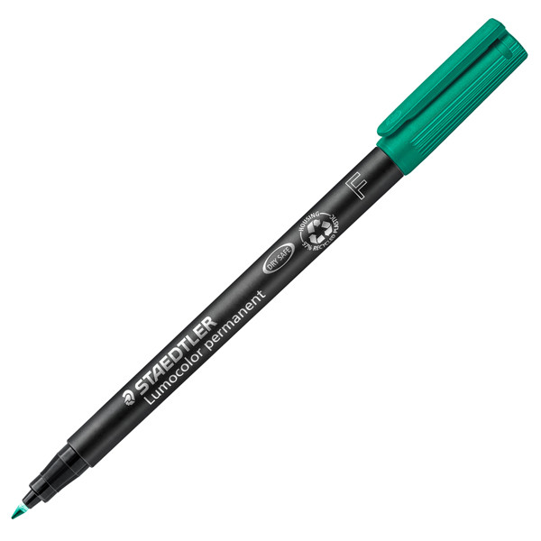 Pennarello Lumocolor Permanent 318 - punta 0,6 mm - verde - Staedtler