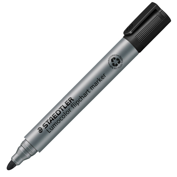 Marcatore Lumocolor Flipchart 356 - a base d'acqua - punta tonda 2 mm - nero - Staedtler