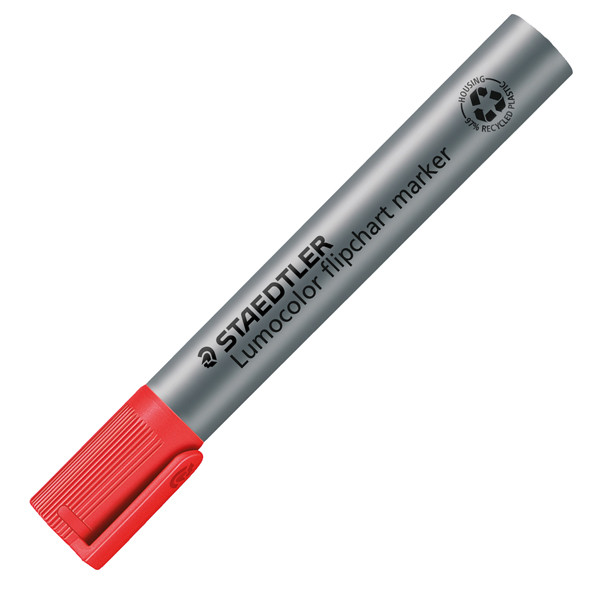 Marcatore Lumocolor Flipchart 356 - a base d'acqua - punta tonda 2 mm - rosso - Staedtler