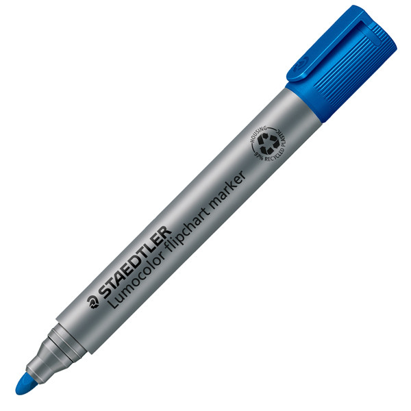 Marcatore Lumocolor Flipchart 356 - a base d'acqua - punta tonda 2 mm - blu - Staedtler